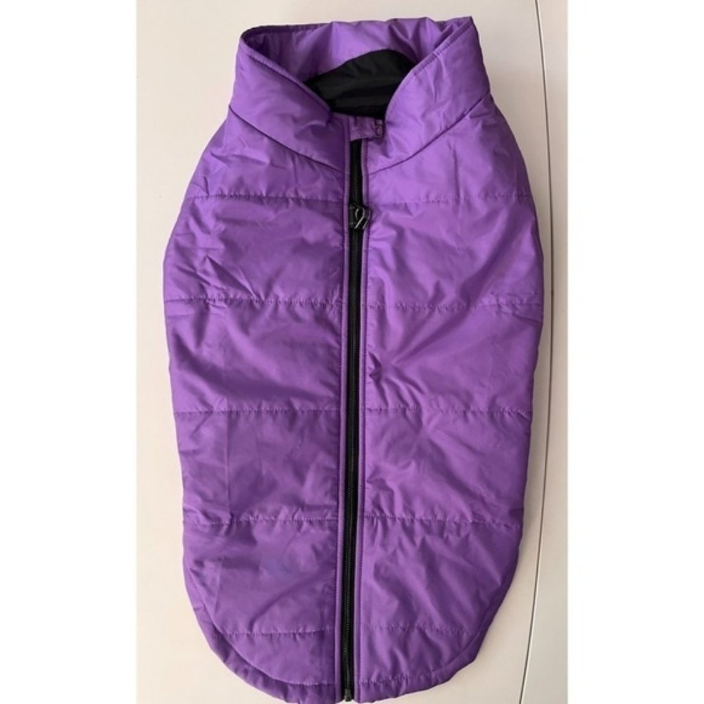 Love Long  Long Purple and Black Dog Coat